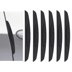 Hochwertiger Türkantenschutz Autotür Kantenschutz Auto Schwarz Gummi Türkantenschoner Aufkleber für Autotüre 6 Pcs (Schwarz)