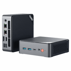 AWOW Mini PC Wi-11 Pro Gen12 N100 Quad Core 3.40 GHz, 16 GB DDR4 512 GB M.2 SSD Mini Desktop Computer, Micro PC Dual Display HDMI DP 4K@60 Hz Dual Gigabit Ethernet, WiFi5 16+512GB