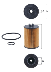 MAHLE OX 382D Ölfilter