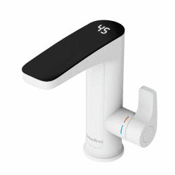 220V Electric Water Heater Tap With Digital Display, Instant Hot Water Tap, Instant Hot Electric Faucet, Fast Heating Water Sink Tap (White) BP32 White