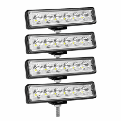 SKYWORLD 4pcs 12V led strahler kfz, 6 Zoll 18W Mini Spot scheinwerfer auto offroad beleuchtung nebelscheinwerfer für SUV ATV Traktor LKW 4x4, 6000K Weiß, led arbeitsscheinwerfer, led arbeitslicht 4pcs 18W 12v led strahler