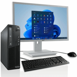 Lenovo PC Komplett-Paket i5 + 24-Zoll TFT - Silent Business Office Computer mit 3 Jahren Garantie! Intel Core i5 2400 4x3.4 GHz - 16GB - 512 GB SSD - DVD-RW - WLAN - 6xUSB - Win11 - MS Office - 7664 i5 - 16 GB - 512 SSD - 24 TFT - Win11 Intel Core i5
