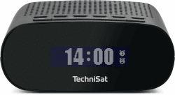 TechniSat TECHNIRADIO 50 - Kompakter Radiowecker (DAB+, UKW Wecker mit großem LCD-Display, Dual-Alarm, Kopfhöreranschluss, 1 Watt, USB-Netzteil) schwarz TECHNIRADIO 50 Schwarz