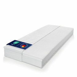 Träumegut24 - AquaFlex 7-Zonen Kaltschaummatratze - Ergonomische Matratze - Härtegrad H2 & H3 - ÖkoTex Rollmatratze (12cm, 90 x 200 cm) 90 x 200 cm 12cm
