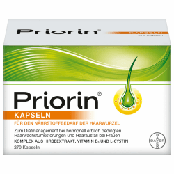 Priorin Kapseln bei hormonell erblich bedingtem Haarausfall(1) bei Frauen, 270 Kapseln 211.5 g (1er Pack)