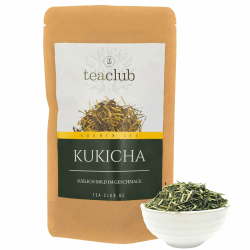 Kukicha Karigane Grüner Tee Japan Lose 100g, Japanischer Gyokuro Kukicha Grüntee Süßlich Umami, TeaClub Green Tea 100 g (1er Pack)