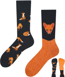 TODO Colours Lustige Socken mit Motiv - Mehrfarbige, Bunte, Verrückte für die Lebensfreude 39-42 Fuchs Socken