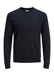 JACK & JONES Male Strickpullover Einfarbig Strickpullover Navy Blazer XL Pullover