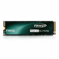 Fikwot FN955 4TB M.2 PCIe Gen4 Internes Solid State Drive mit Graphene Kühlaufkleber - Bis zu 7350 MB/s, Dynamischer SLC Cache, Kompatibel mit Laptops und PC Desktops PCIe4.0-7350MB/s(Ohne Kühlkörper) 4TB