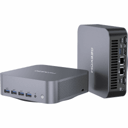 GEEKOM AI Mini PC GT1 Mega - Intel Core U9 185H,16 Kerne 22 Threads, Bis zu 5.1GHz, 2.5Gbps Dualer LAN Port, Mini PC Windows 11 Pro 32GB DDR5+2TB SSD mit WiFi 7, Real-time AR, Vier 4K-Displays, BT5.4 GT1 Mega U9-185H 32+2T