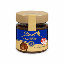 Lindt Schokolade - Brotaufstrich Crème Noisette, Promotion | 220 g | Haselnusscrème mit aromatischem Kakao und 25% gerösteten Haselnüssen | Schokoladengeschenk Haselnusscreme, Promo