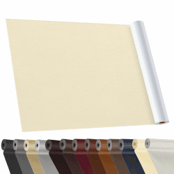 YAFLC kunstleder selbstklebend Beige gelb, 40 x 160cm leder patch selbstklebend, kunstleder reparaturset für couch Autositz Sofa Möbel Leder Reparatur Jacken und Renovierung 40x160cm Beige gelb
