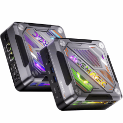 ACEMAGIC AM18 Mini Gaming PC, AMD Ryzen 7 8845HS (8C/16T, bis zu 5.1Ghz), AMD Zen4 Mini PC,32GB DDR5 (5600MHz) 1TB (PCIe4.0) NVME SSD Mini Computer with WiFi6 | 2.5G LAN| 8K UHD | Win11 | Type-C AMD R7 8845HS 32GB DDR5+1TB NVME SSD