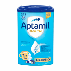 Aptamil Kindermilch 1 Plus – Für Kleinkinder im Wachstum – Mit wichtigen Nährstoffen - Ohne Palmöl – 1 x 800 g – 42 Portionen à 130 ml Aptamil Kindermilch 1+ 800 g (1er Pack)