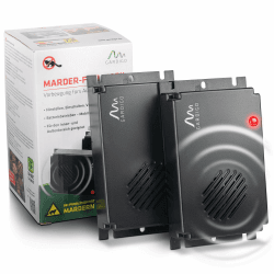 Gardigo® Marderschreck Marder-Frei Mobil - 2er Set I 25 Jahre Erfahrung mit Marderabwehr I Marderschreck Auto Batteriebetrieben I Marderschutz für KFZ, Motorraum, Dachboden, Haus, Garten
