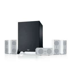 Teufel CONSONO 35 Mk3 Power Edition 5.1 Set - Heimkino Lautsprecher mit Mächtiger Subwoofer, Hi-Fi-Satelliten, Surround Soundanlage - weiß