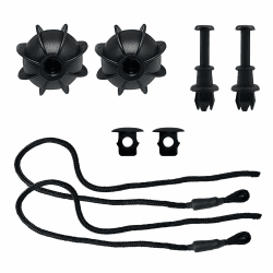 ShnminEU 2 Stück Kofferraum Halteband Hutablage Schwarz Band Halterung für Den Kofferraum Auto Universal Haltebänder Kofferraumabdeckung für VW Golf 6 5 4 MK6 GTI R20 Kabellänge 50cm