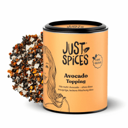 Just Spices Avocado Topping I Knuspriges Finish für jedes Avocado-Gericht mit Sesam I Gewürzdose, 60 g