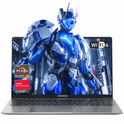 ACEMAGIC Laptop mit Metallgehäuse und Hintergrundbeleuchtetem Gaming-Laptop AMD Ryzen 7 5700U(8C/16T, bis zu 4,3 GHz) für Gamer-Notebook,16,1 Zoll FHD,16GB DDR4,512GB M.2 SSD,WiFi 6,BT5. 2,HDMI(Gray) AMD R7 5700U-16+512GB-Grau