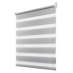 Deswell Doppelrollo Klemmfix ohne Bohren Grau B70 x H100 cm (Stoffbreite 66cm) Rollos für Fenster ohne Bohren für Fenster mit Lichtdurchlässig & Verdunkelnd/Höhe Stufenlos Verstellbar B70 x H100 cm Grau