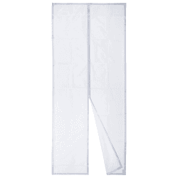 Apalus Fliegengitter Tür, Magnet Insektenschutz 90x220cm, Der Magnetvorhang Ist Ideal Für Die Balkontür, Kellertür und Terrassentür, Kinderleichte Klebemontage Ohne Bohren, Nicht Kürzbar, Weiß 90x220 cm Weiß