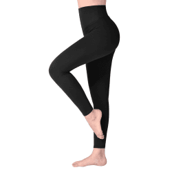 SINOPHANT Leggings Damen High Waist - Blickdicht Leggins mit Bauchkontrolle für Sport Yoga Gym XXL #1er Pack Schwarz