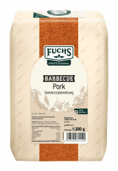 Fuchs Professional - BBQ Pork Gewürzzubereitung | 1,3 kg im großen Beutel | Grill-Gewürzmischung für Pulled Pork, Schweinefleisch
