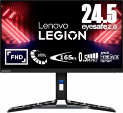 Lenovo Legion R25i-30 | 25 Zoll Full HD Gaming Monitor | 1920 x 1080 | 180Hz | 400 nits | 0,5ms Reaktionszeit | HDMI | DisplayPort | AMD FreeSync Premium | integr. Lautsprecher | schwarz 25 1920 x 1080