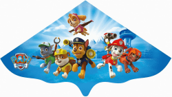 Günther Flugspiele 1219 Paw Patrol Outdoor Einleiner Drachen, Circa 115 x 63 cm, bunt