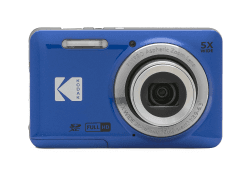 KODAK Pixpro FZ55-16 Megapixel Digitalkamera, 5X optischer Zoom, 2.7 LCD, optischer Bildstabilisator, 720p Full HD-Video, Lithium-Ionen - Blau