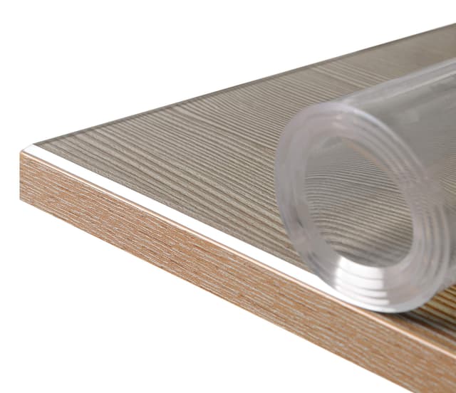 BEAUTEX Glasklar Folie 2 mm + abgeschrägte Kante, Größe wählbar 100x200 cm, Wunschmaß transparente Tischdecke Tischschutz, Made in Germany 200.0 Zentimeter 100.0 Zentimeter