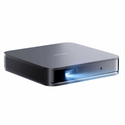 Dangbei Atom Mini Beamer, 1200 ISO Lumen, Smart DLP Projektor mit GTV, 1080p Full HD, 3D Beamer, Netflix Vorinstalliert Heimkino Beamer mit WiFi und Bluetooth, HDR10, HLG, Autofokus, Trapezkorrektur