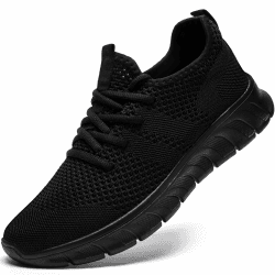Damyuan Damen Schuhe Sneaker Sportschuhe Turnschuhe Laufschuhe Tennisschuhe lechit Fitnessschuhe Slip on Walkingschuhe 39 EU A Schwarz