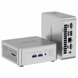 GEEKOM Mini PC Windows 11 Pro, AE8 AI Mini Computer, AMD Ryzen 9 8945HS (8 Kerne 16 Threads, bis zu 5,2 GHz), 32GB DDR5 5600MHz Max.2TB SSD Mini PC, AMD Radeon 780M/USB 4.0/WiFi 6E/BT5.2 R9 8945HS(32+1TB)