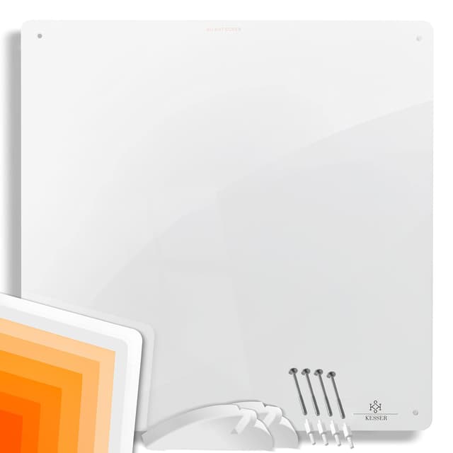 KESSER® Infrarotheizung 425 Watt Wandheizung ✓ Infrarot ✓ Heizung ✓ Heizkörper | Heizpaneel| Inkl.Standfüßen NEU | Strahlend 1x 425 Watt