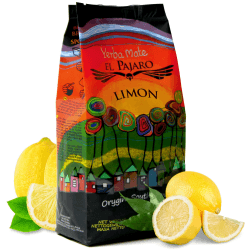 Yerba Mate Tee El Pajaro Limon 400g | Paraguayisch mate-tee mit Zitronenschalen und Passionsfrucht | Natürliche energie | Yerba mate-tee ohne künstliche Zusätze | Yerba mate tee loose leaf 0,4 kg Zitrone medium