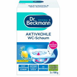 Dr. Beckmann Aktivkohle Wc-Schaum, Selbstaktivierender Schaum 3x 100 g 1er Pack