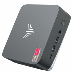 NiPoGi AM16 Mini PC ΑΜD Ryzen 5 PRO 5675U(Besser als 5560U/5600U,6C/12T, Max. 4,3GHz),Mini Computer 16GB Dual Channels+512GB M.2 NVME SSD,WiFi6/BT5.2/Triple Display Desktop PC 4K@60Hz/HDMI+Typ-C ΑΜD Ryzen 5 PRO 5675U / 16GB DDR4 512GB SSD