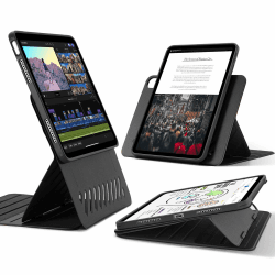 ESR Hülle für iPad Air 11 Zoll M2, iPad Air 6/5/4 (2024/2022/2020), Abnehmbare Magnetische Abdeckung, Ständer im Hoch-/Querformat mit erhöhter Bildschirmansicht, 9 Standwinkel, Shift-Serie, Schwarz Air 11", Air 10.9" (5/4) Schwarz