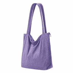 Tote Bag Damen Aesthetic,Shopper Tasche Damen Groß,Cord Tasche Beuteltasche Damen Mit ReißVerschluss,Tragetasche Damen,Shopping Bag,Women's Totes Für School Schule Arbeit Büro Reisen Einkaufen Alltag Lila