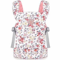 GAGAKU Puppentrage Kinder Tragetuch Baby Puppenzubehör Puppenwagen Puppen Tragetaschen ab 3 Jahre 100% Baumwolle - Pink Wachsblumen