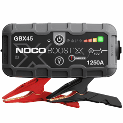 NOCO Boost X GBX45 1250A 12V UltraSafe Starthilfe Powerbank, Auto Batterie Booster, Tragbare USB Ladegerät, Starthilfekabel und Überbrückungskabel für bis zu 6,5-L Benzin und 4,0-L Dieselmotoren Single