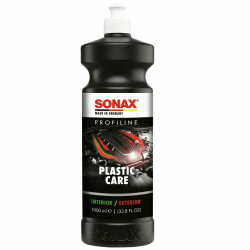 SONAX PROFILINE PlasticCare (1 Liter) Kunststoffpfleger frischt Farben auf, gibt dezenten Glanz und kaschiert Vermattungen und Kratzer auf Kunststoff, Art-Nr. 02054050 PlasticCare (1 Liter) Single