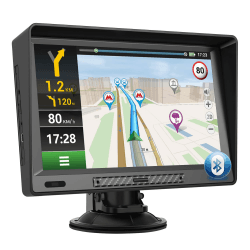 AWESAFE Bluetooth Navigationsgeräte mit 9 Zoll Touchscreen, GPS Navigation für LKW PKW KFZ, 2023 Europa Karten 9 Zoll mit Bluetooth