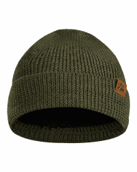 DANISH ENDURANCE Merino Wintermütze mit Fleece, Thermo Wollmütze, Fleece-Mütze, Strickmütze, Stretchy & Bequem, Unisex, Beanie Damen & Winter-Mütze Herren Einheitsgröße Grün