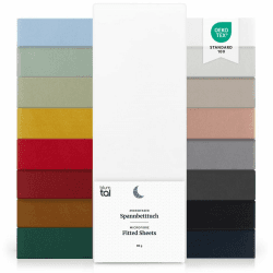 Blumtal® Spannbettlaken 90x200cm - Spannbettlaken Microfaser - Oekotext zertifizierte Bettlaken 90x200cm - Spannbetttuch 90x200 cm - Bettbezug 90x200cm / Leintuch 90x200cm Laken - fitted sheets - Weiß 90 x 200 x 30cm Weiß