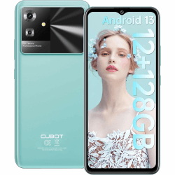 CUBOT Note 21 – 6,5-Zoll-HD+-Smartphone, 6 GB und 128 GB, 50 MP Dual-Kamera, 5200 mAh Akku, Android 13, OctaCore-Prozessor, Grün Green Note21