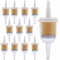 12 Stück 6mm / 8mm Kraftstofffilter Benzinfilter Universal Gasöl Flüssigkeitsfilter Benzinfilter für Rasenmäher Auto Motorrad Roller Mofa Diesel Moped Angebot bei HelloDeals