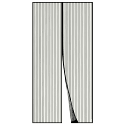 Apalus Fliegengitter Tür, Magnet Insektenschutz 120x220cm, Der Magnetvorhang Ist Ideal Für Die Balkontür, Kellertür und Terrassentür, Kinderleichte Klebemontage Ohne Bohren, Nicht Kürzbar Schwarz 120x220 cm Schwarz