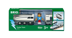 BRIO 36003 - Turbo-Zug - Batteriebetriebener Spielzeugzug für Kinder ab 3 Jahren